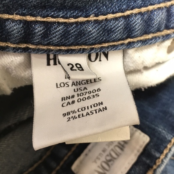 Hudson Jeans Bootcut Crop Ankle Blue Distressed Denim 29 - Picture 12 of 12
